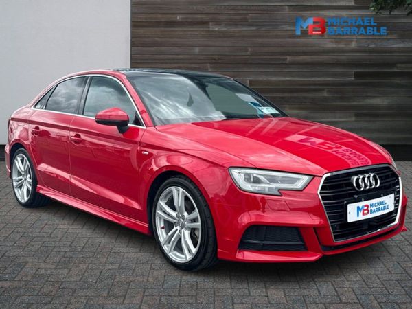 Audi A3 Saloon, Petrol, 2018, Red
