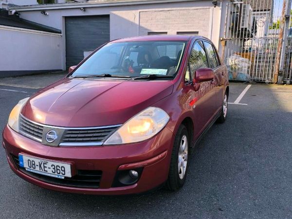 Nissan Tiida Saloon, Petrol, 2008, Red