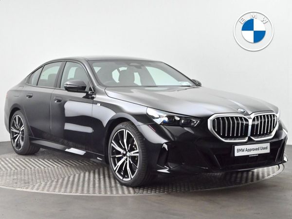 BMW 5-Series Saloon, Petrol Hybrid, 2025, Black
