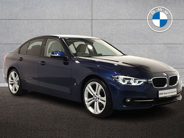 BMW 3-Series Saloon, Petrol Plug-in Hybrid, 2018, Blue