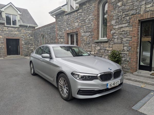 BMW 5-Series Saloon, Petrol Plug-in Hybrid, 2018, Silver