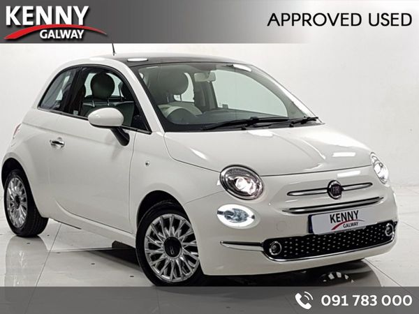 Fiat 500 Hatchback, Petrol, 2017, White