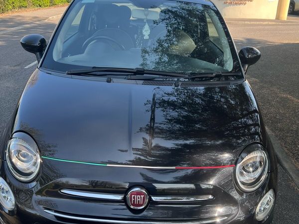 Fiat 500 Hatchback, Petrol, 2016, Black