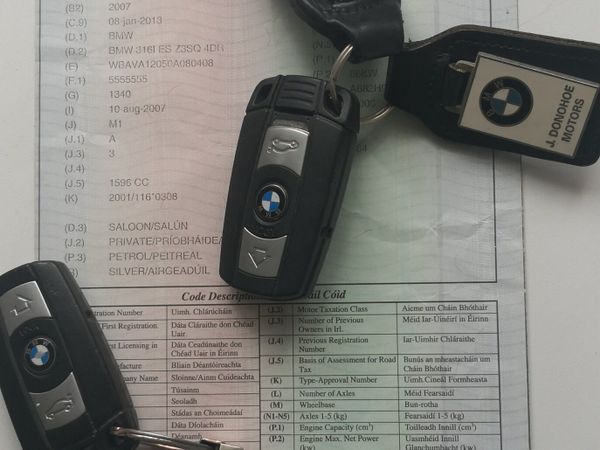 BMW 3-Series Saloon, Petrol, 2007, Silver