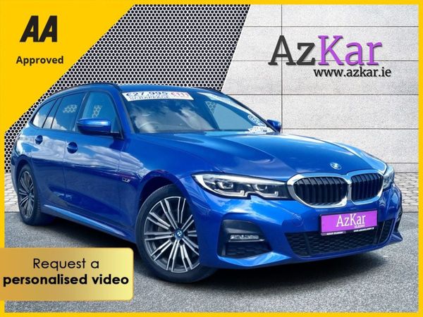 BMW 3-Series Estate, Petrol Plug-in Hybrid, 2021, Blue