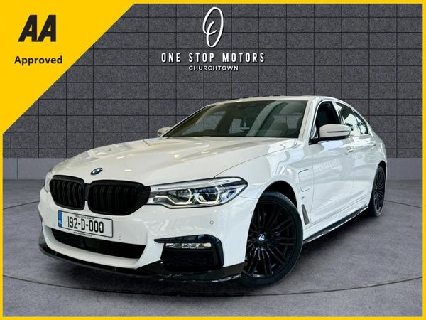 BMW 5-Series Saloon, Petrol Plug-in Hybrid, 2019, White