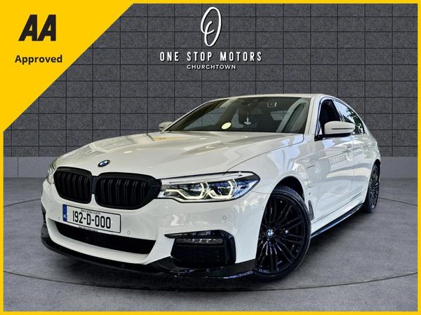 BMW 5-Series Saloon, Petrol Plug-in Hybrid, 2019, White