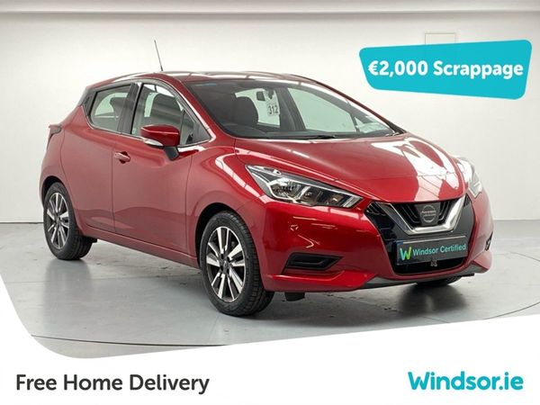 Nissan Micra Hatchback, Petrol, 2019, Red