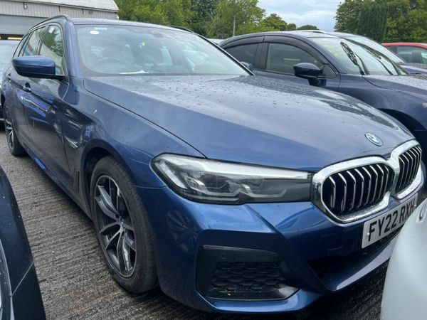 BMW 5-Series Estate, Petrol Plug-in Hybrid, 2022, Blue