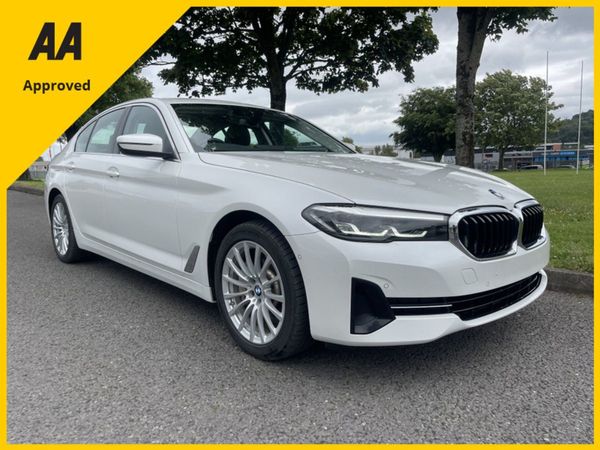BMW 5-Series Saloon, Petrol Plug-in Hybrid, 2021, White