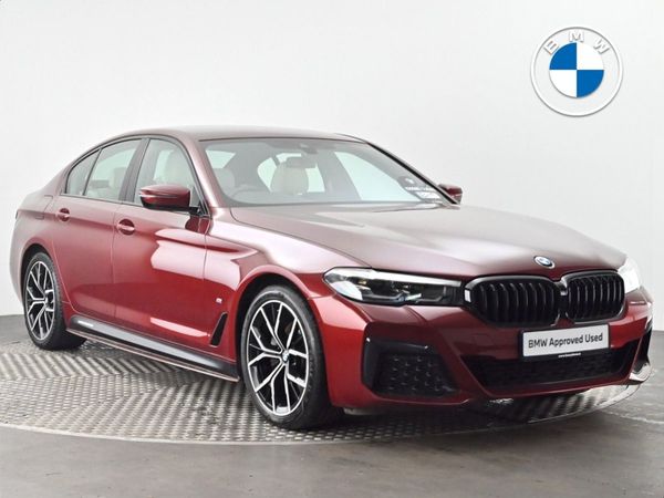 BMW 5-Series Saloon, Diesel Hybrid, 2023, Red