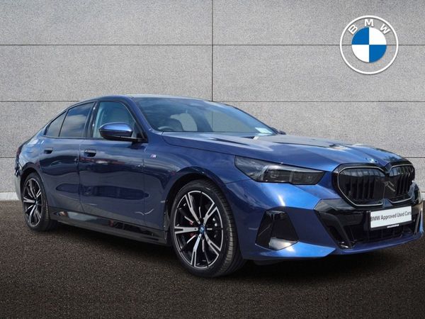 BMW 5-Series Saloon, Petrol Plug-in Hybrid, 2024, Blue