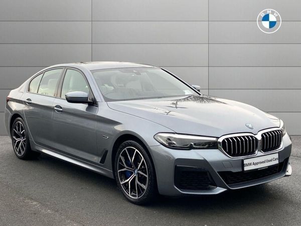 BMW 5-Series Saloon, Petrol Plug-in Hybrid, 2022, Blue