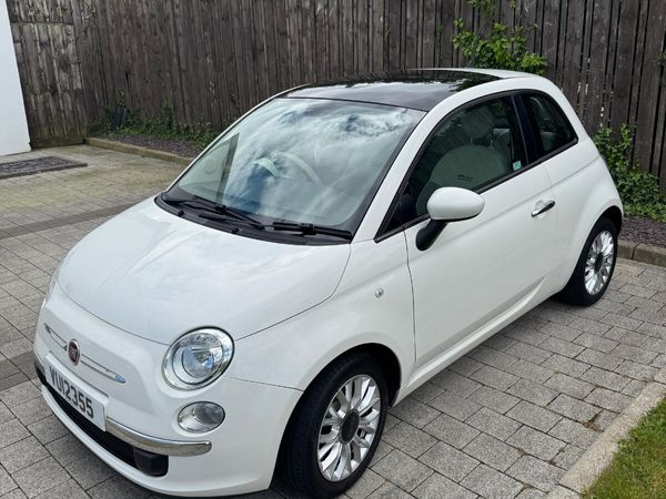 Fiat 500 Hatchback, Petrol, 2015, White