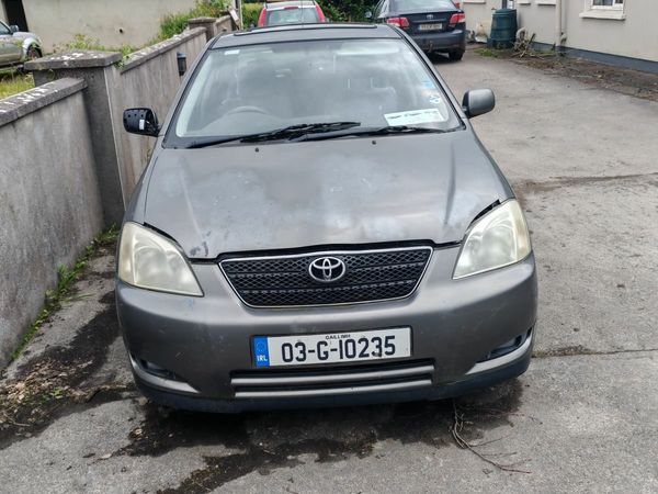 Toyota Corolla Hatchback, Petrol, 2003, Grey