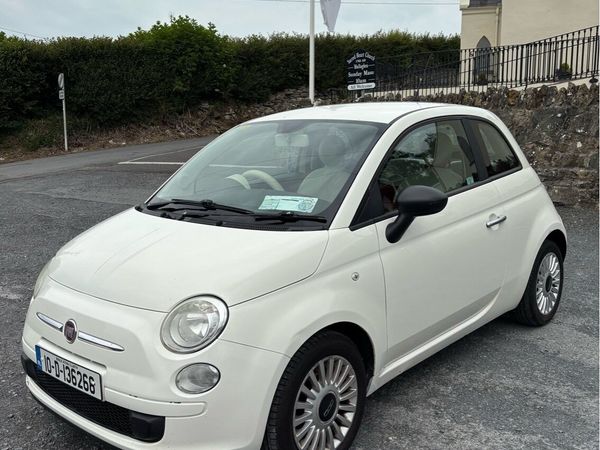 Fiat 500 Hatchback, Petrol, 2010, White