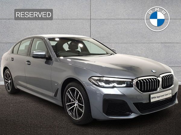 BMW 5-Series Saloon, Petrol Plug-in Hybrid, 2021, Blue