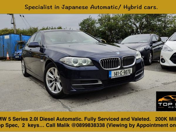 BMW 5-Series Saloon, Diesel, 2014, Blue