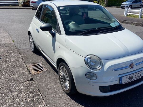 Fiat 500 Hatchback, Petrol, 2011, White