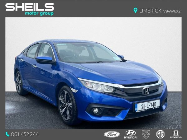 Honda Civic Saloon, Petrol, 2021, Blue