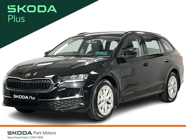 Skoda Octavia Estate, Petrol Hybrid, 2025, Black