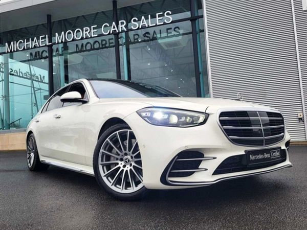 Mercedes-Benz S-Class Saloon, Petrol Hybrid, 2023, White