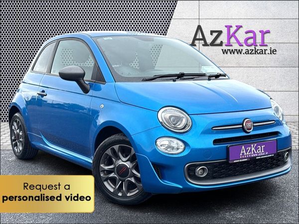Fiat 500 Hatchback, Petrol, 2019, Blue