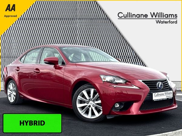 Lexus IS Saloon, Petrol Hybrid, 2016, Red