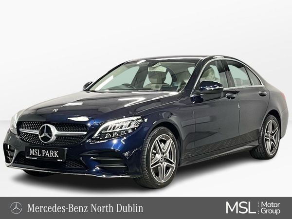 Mercedes-Benz C-Class Saloon, Petrol Hybrid, 2020, Blue