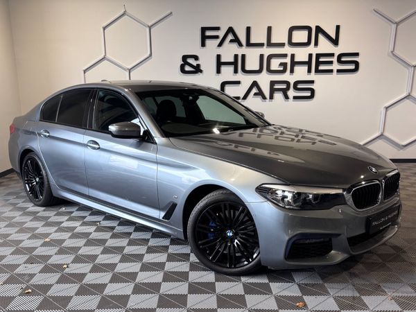 BMW 5-Series Saloon, Petrol Hybrid, 2020, Blue