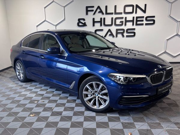 BMW 5-Series Saloon, Petrol Hybrid, 2019, Blue