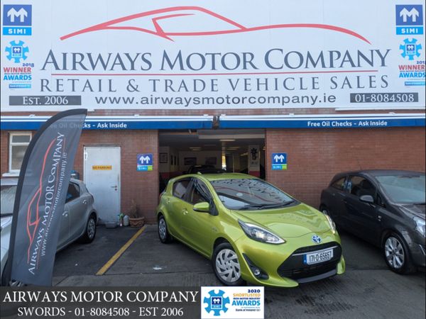 Toyota Aqua Hatchback, Petrol Hybrid, 2017, Green
