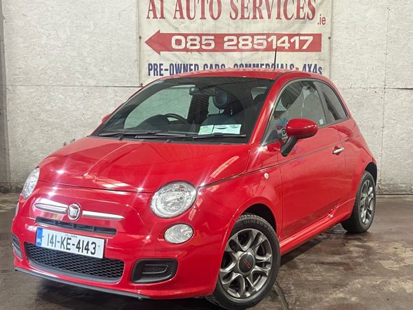 Fiat 500 Hatchback, Petrol, 2014, Red