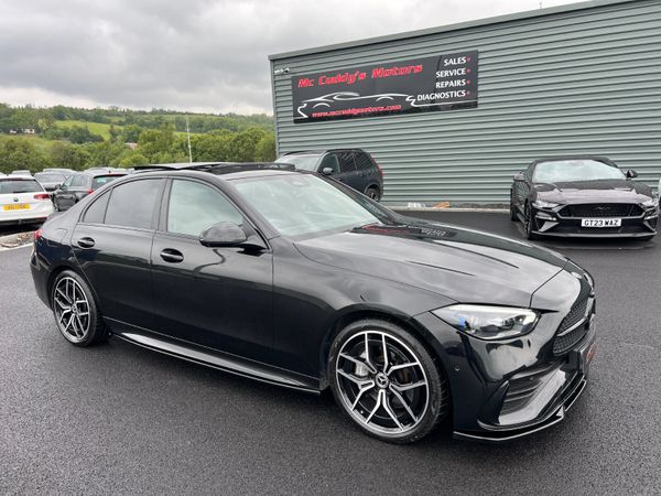 Mercedes-Benz C-Class Saloon, Diesel Hybrid, 2024, Black