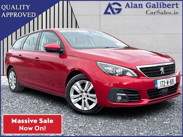 Peugeot 308 Estate, Diesel, 2017, Red