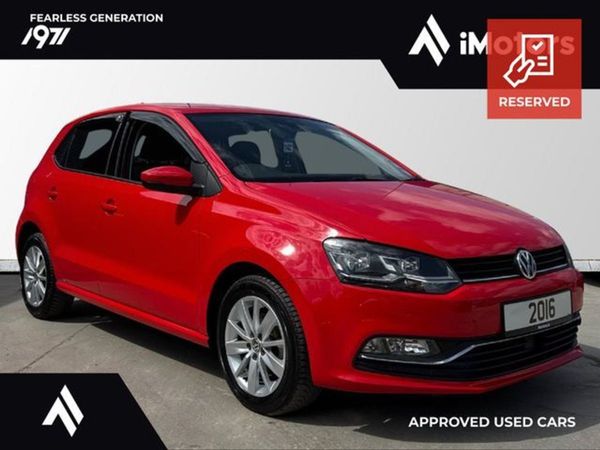 Volkswagen Polo Hatchback, Petrol, 2016, Red