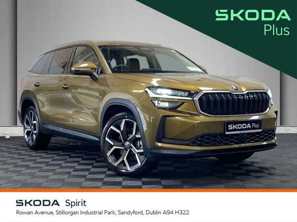 Skoda Kodiaq SUV, Petrol Plug-in Hybrid, 2024, Brown