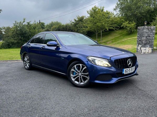 Mercedes-Benz C-Class Saloon, Petrol Plug-in Hybrid, 2016, Blue