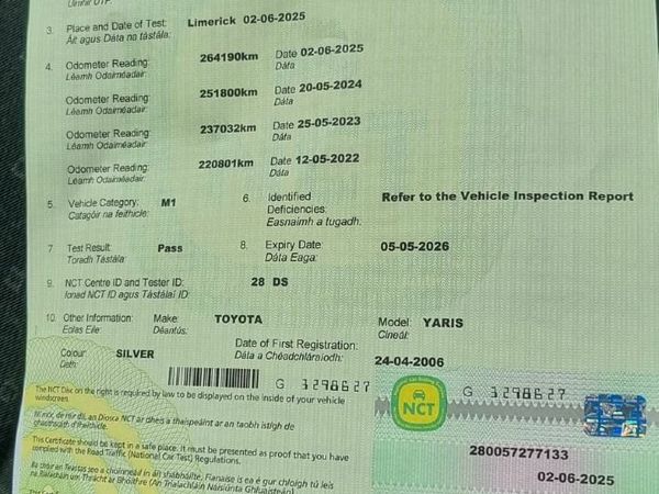 Toyota Yaris Hatchback, Petrol, 2006, Silver