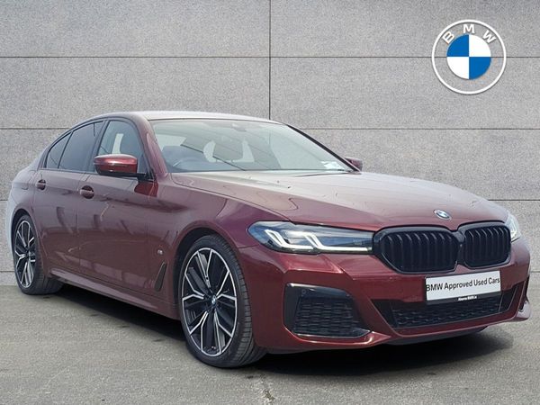 BMW 5-Series Saloon, Diesel Hybrid, 2023, Red
