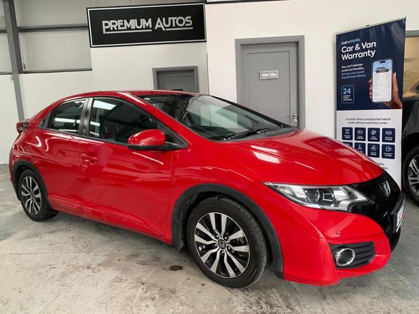 Honda Civic Hatchback, Diesel, 2016, Red
