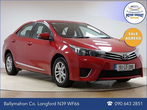 Toyota Corolla Saloon, Diesel, 2015, Red