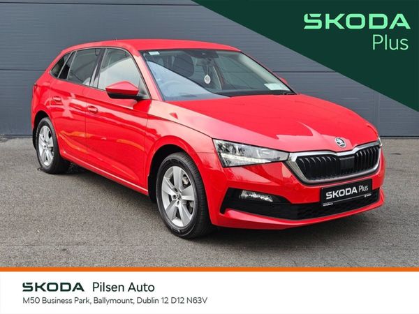 Skoda Scala Hatchback, Petrol, 2021, Red