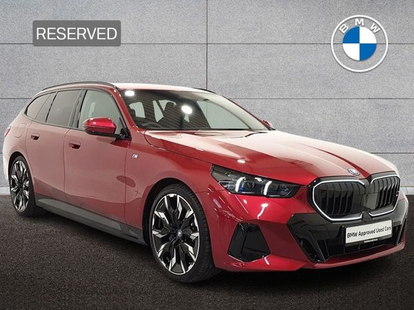 BMW 5-Series Estate, Petrol Plug-in Hybrid, 2025, Red