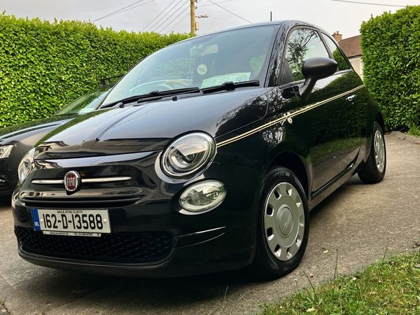 Fiat 500 Hatchback, Petrol, 2016, Black