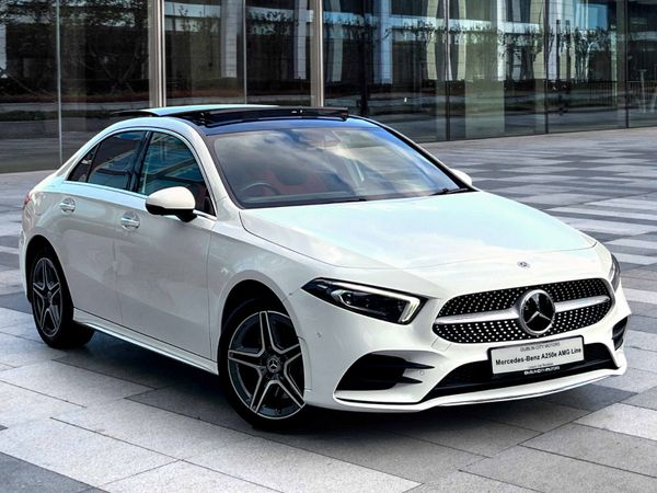 Mercedes-Benz A-Class Saloon, Petrol Hybrid, 2021, White