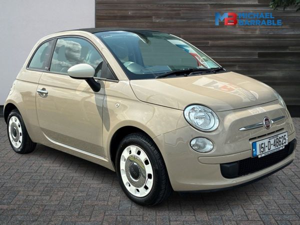 Fiat 500 Cabriolet, Petrol, 2015, Beige