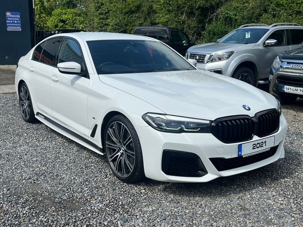 BMW 5-Series Saloon, Diesel Hybrid, 2021, White