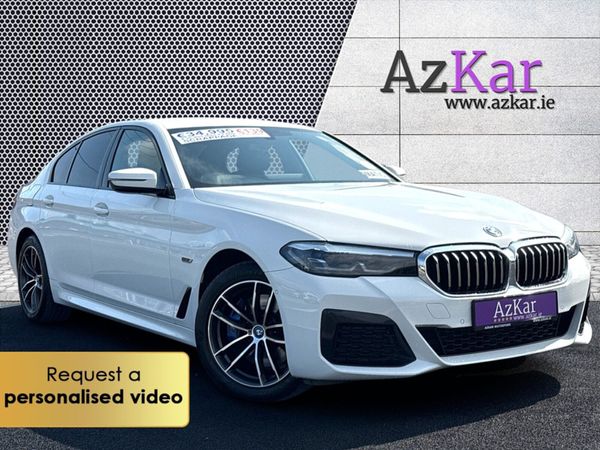 BMW 5-Series Saloon, Petrol Plug-in Hybrid, 2021, White