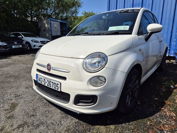 Fiat 500 Hatchback, Petrol, 2014, White
